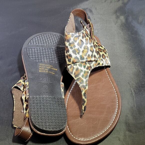 BRAND NEW AROMA LEOPARD PRINT WOMEN"S SANDAL - Picture 13 of 14